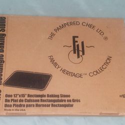 Pampered Chef Classic Heritage Stoneware Collection 12 x 15 Baking Stone 1350