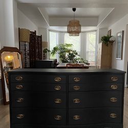 Vintage Dresser Entry Table By Bassett 