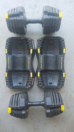 Gold's Gym adjustable dumbbells 10-55 lbs each