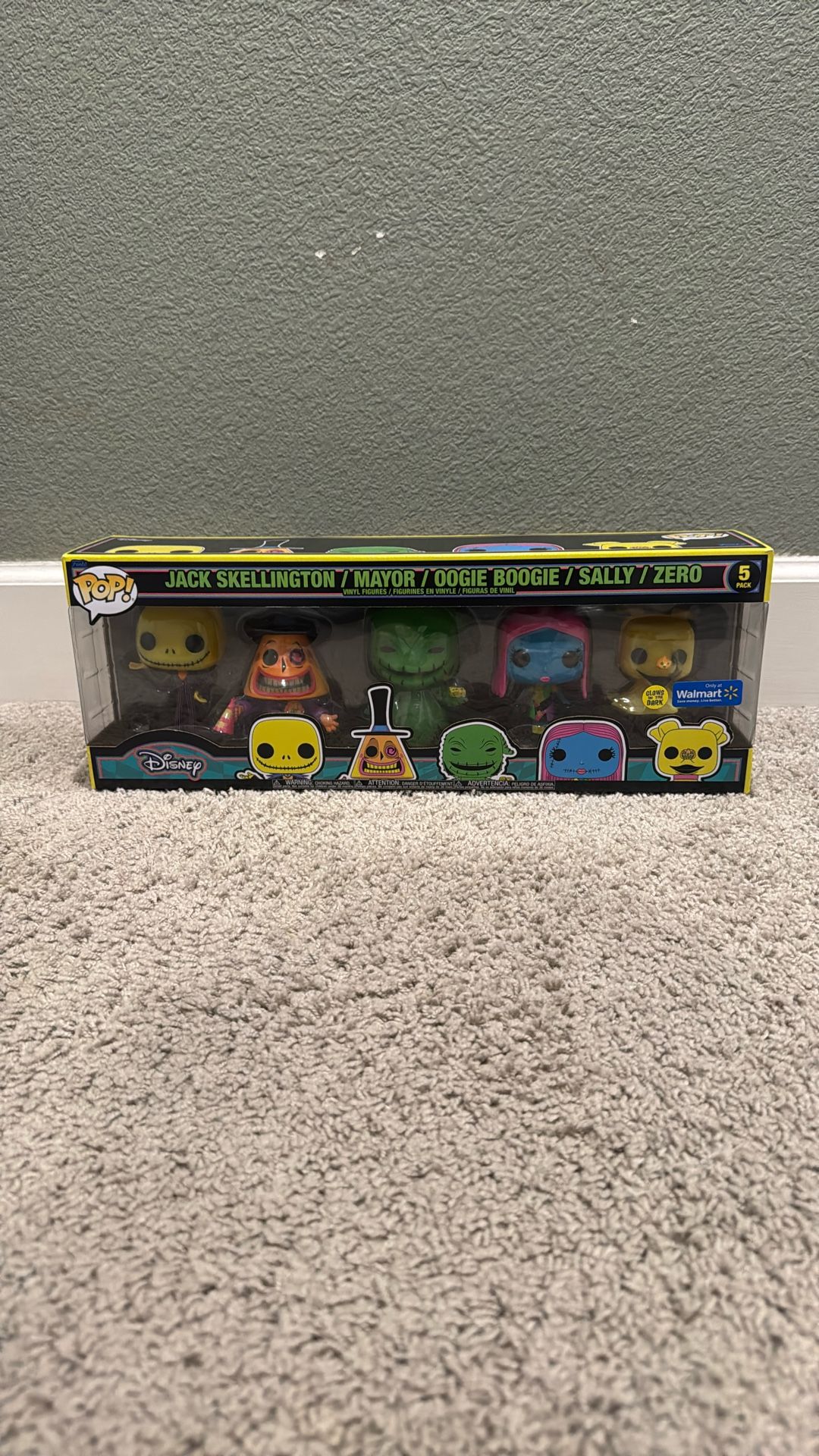 Funko Pop! The Nightmare Before Christmas Black Light Exclusive 5-Pack