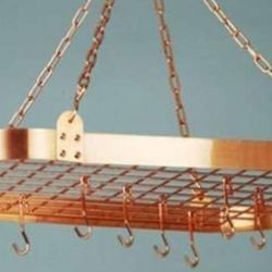 Old Dutch International Oval Hanging Pot Rack with Grid