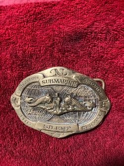 USN Silent Service Belt Buckle