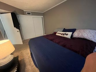 King size mattress and frame,  his and her dressers