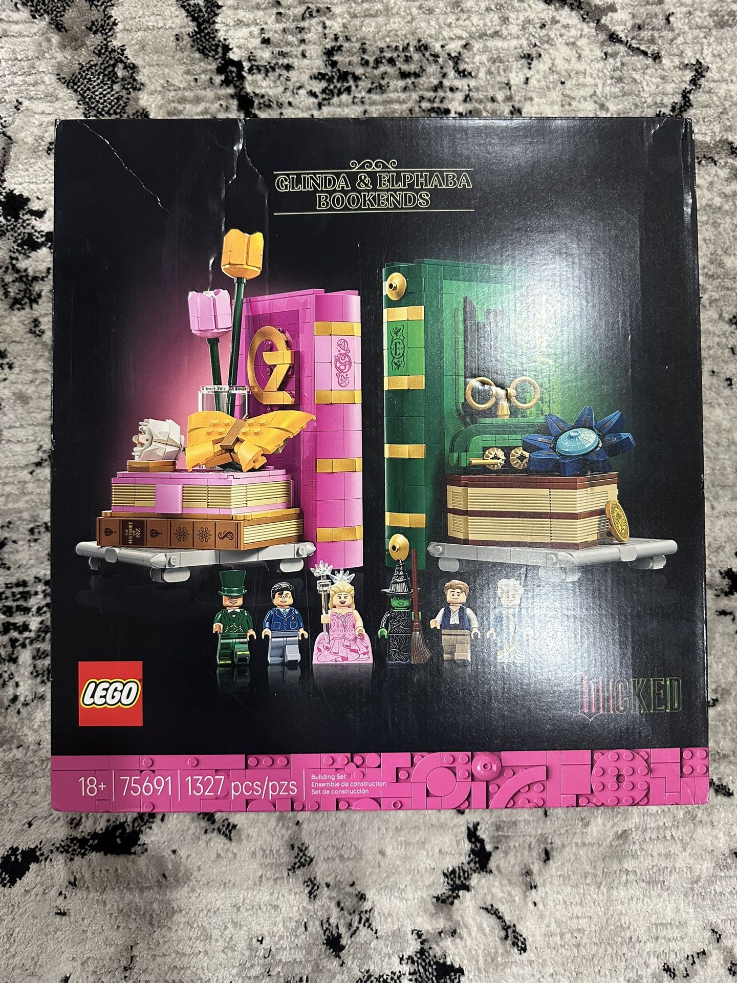LEGO WICKED GLINDA & ELPHABA BOOKENDS