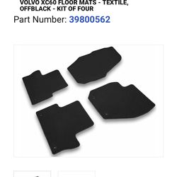 Brand new Volvo XC 60 Floor Mats