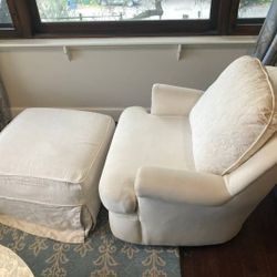 Upholstered rocking swivel chair