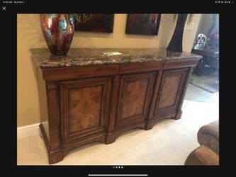 Thomasville Marble Top Buffet