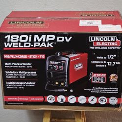 Lincoln Electric 180 Amp Weld-Pak 180i Multi-
Process Stick/MIG/Flux-
Core/TIG, 120V or 230V
Aluminum Welder Brand New 