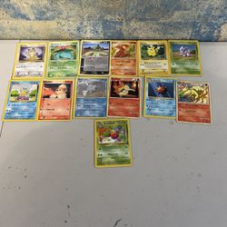 13 Vintage  Pokemon Cards  In Good Condition It’s Worth $162  I Am Selling Thum For $55 