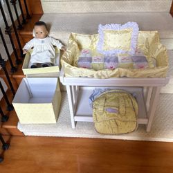 Bitty Baby With Changing Table Back Pack Bedding Original Box Etc