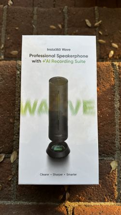 Insta360 Wave Professional Speakerphone with + Al Recording Suite