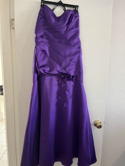 Long Purple Formal Dress By Alfred Angelo 14