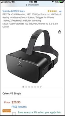 Virtual reality headset