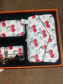 Louis Vuitton Cherry Monogram Wallet Set