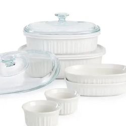 🍲 CorningWare 1117404 French White 10-Piece Oval Set – Brand New