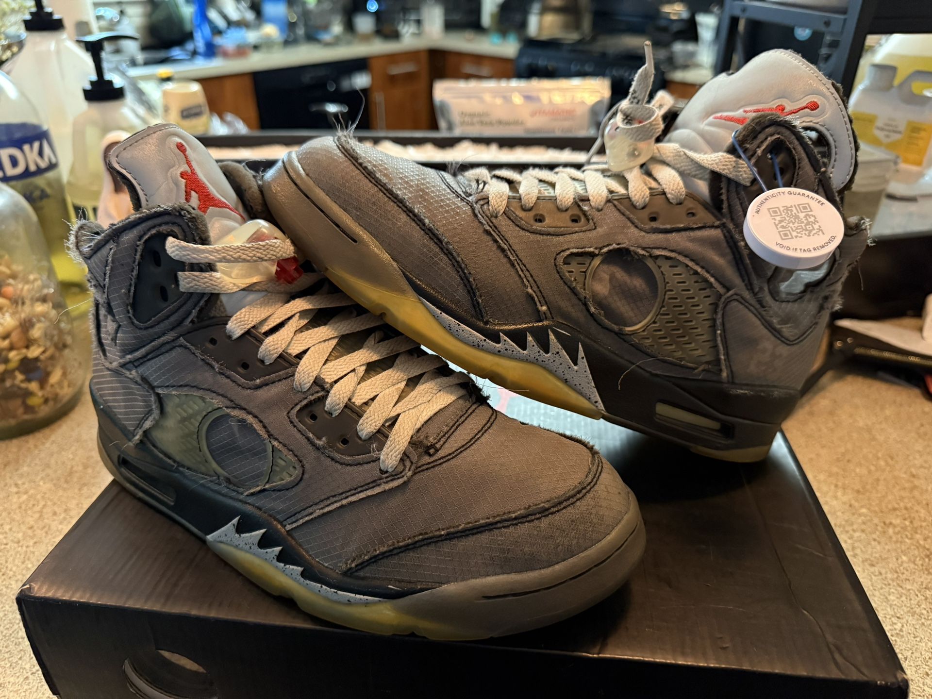 Off White Air Jordan 5 Muslin Size 9