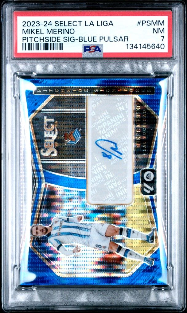2023-24 PANINI SELECT LA LIGA PITCHSIDE SIGNATURES | MIKEL MERINO