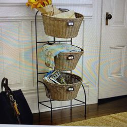Pottery Barn Entry Cubby 3 Tier Stand