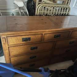 Wide Dresser With Mirror