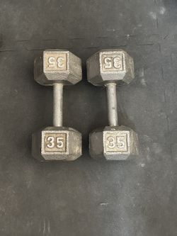 35 Lb Dumbbell Set