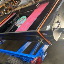 Qos Aluminum Boat With Trailer 1971