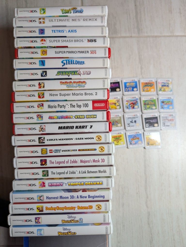 Nintendo 3ds Video Games Ds 2ds Mario Luigi Donkey Kong Pokemon Zelda Kirby
