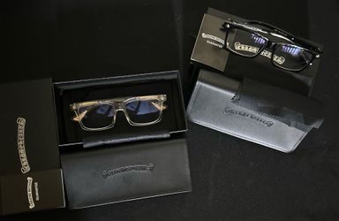 Chrome Hearts Glasses Complete Set – Black/Gold & Clear/Gold