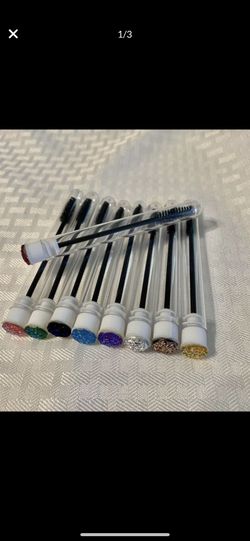 Travel lash wands. Eyelash brush sanitation tubes. Great giveaway for your lash clients. $3 each or 2 for $5