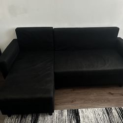 IKEA Sleeper Sofa with Storage + Pillows