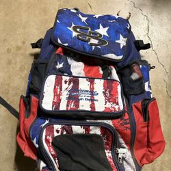 Boombah Baseball/Softball Bat Pack Backpack – USA Flag (Custom Team) – $45