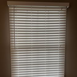 2 in White Window Blinds