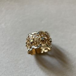 Italian silver side ring open ring adjustable sterling silver jewelry