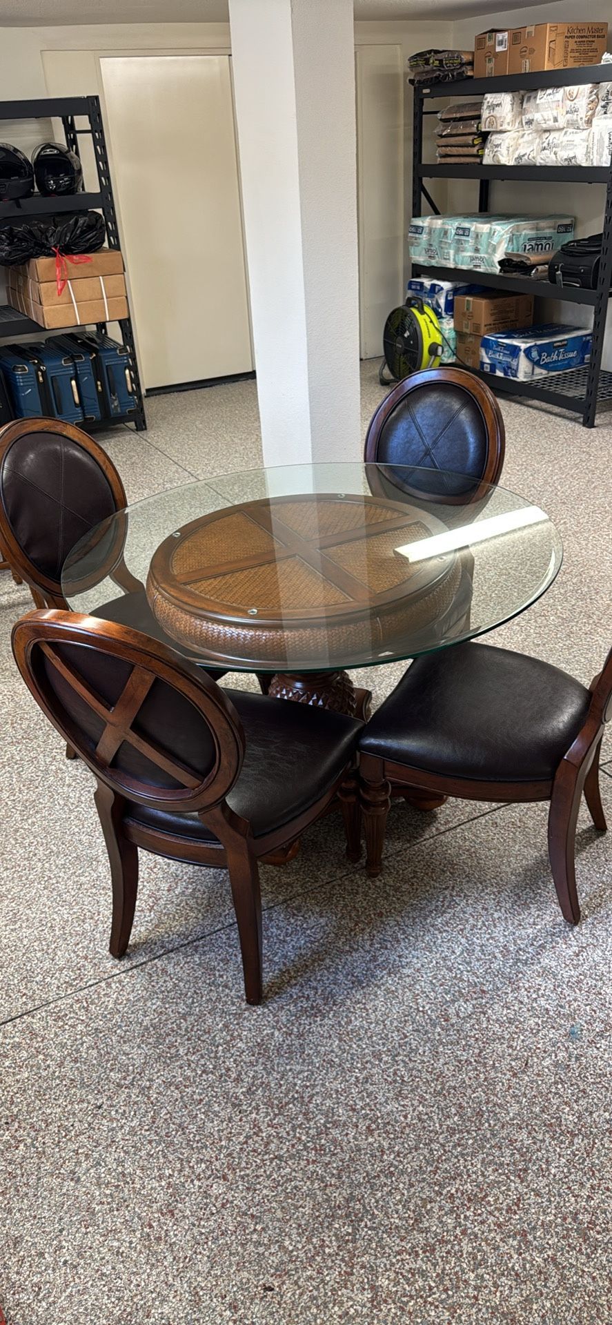 Dining Table With 4 Chairs + 2 Bar Chairs