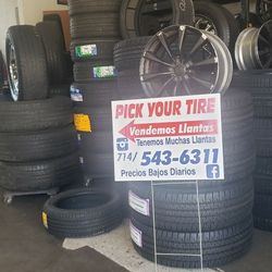 We sell tires new and used for a good price
Llantas vendo llantas tenemos muchas y a buen precio
175 70 13
175 65 15
185 65 14
235 45 18
205 40 17