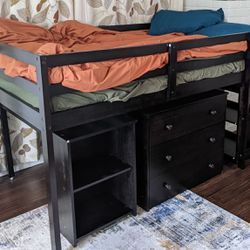 Low-Loft Modular Twin Bed Set