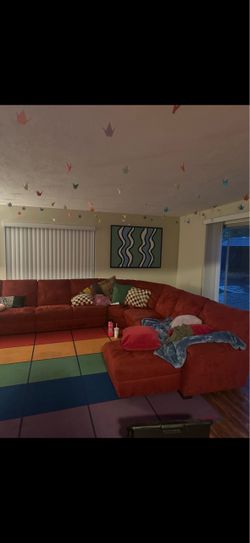 free red huge couch