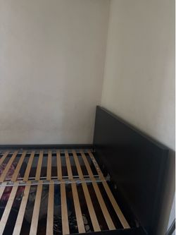 Black bed frame