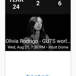 Olivia Rodrigo  Concert Tickets 