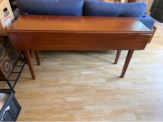 Mid-Century Drop-Leaf Console/Dining Table