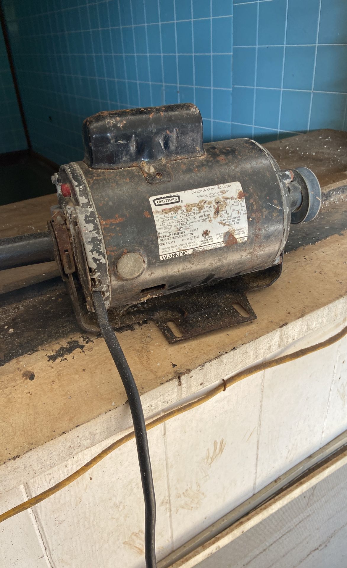 Electric Saw Motor 10” Bench Saw( Craftsman)