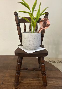 Miniature Wooden Chair Plant Stand