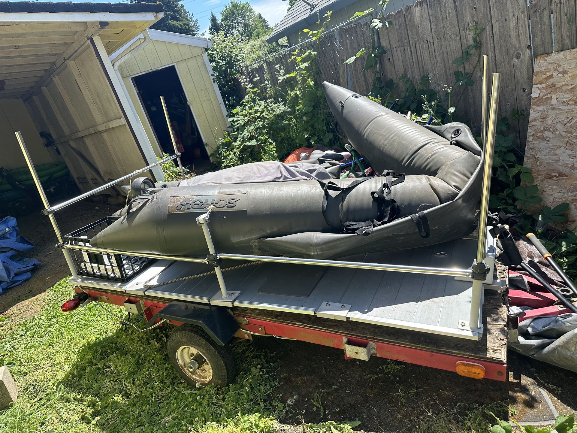 Aqous Inflatable Pontoon Boat