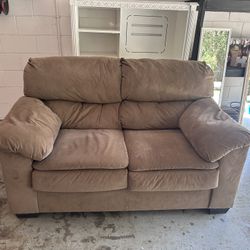 Brown Loveseat