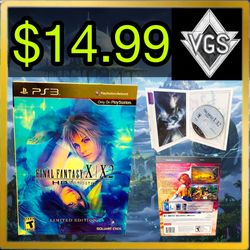 *CIB* Final Fantasy X X-2 HD Remaster Limited Edition PS3 2014