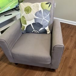 Gray Reading Chair