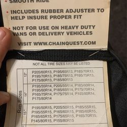 Snow Chains For Cars/ V
