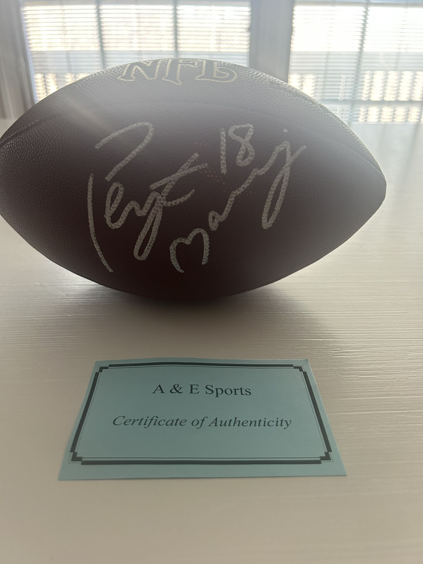 Peyton Manning NFL Wilson Autographed Ball With COA