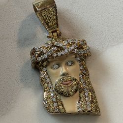 Jesus Piece Sterling Silver under Gold Plating