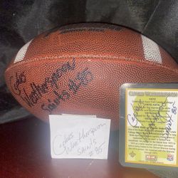 Sighed Football And Card 