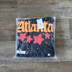 BRAND NEW BLACK ATLANTA SP5DER HOODIE M
